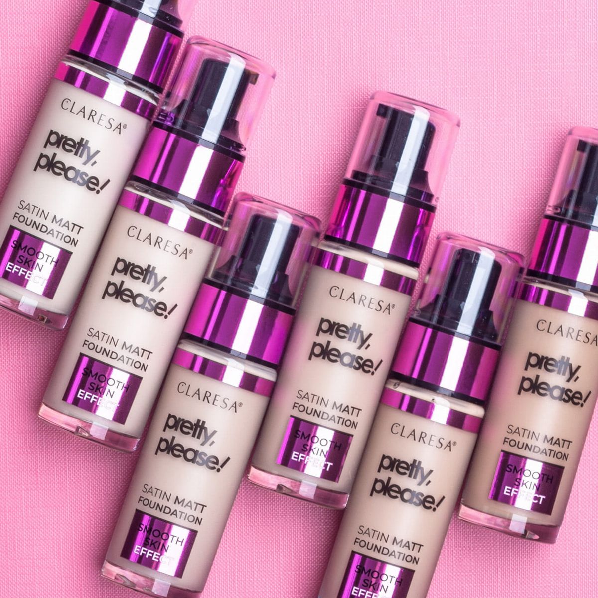 Claresa seidenmatte Foundation, bitte hübsch! 06 hellbraun 34gr.