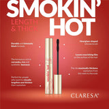 Claresa kouřová řasenka hot černá 10ml