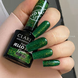 Claresa rainbow jello base coat green 5ml