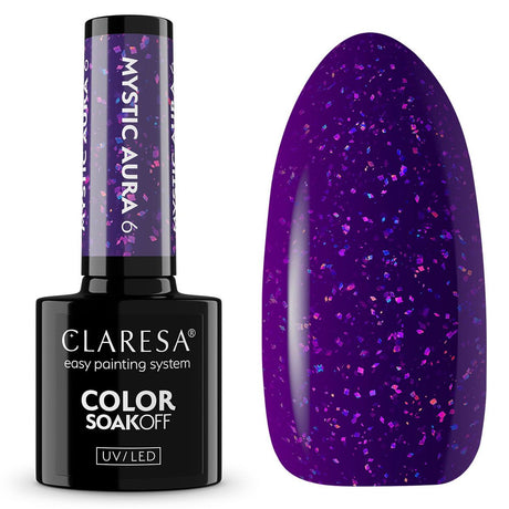 Claresa uv led gel lak 5ml mystic aura 6