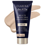 Claresa Schéinheetsschutz Foundation spf 50 1n Liicht neutral 30ml