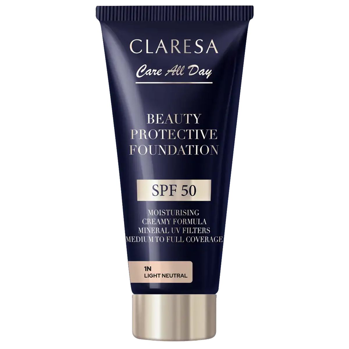Claresa Schéinheetsschutz Foundation spf 50 1n Liicht neutral 30ml