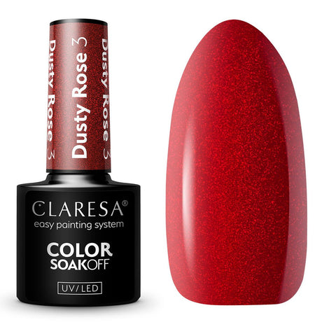 Claresa Vernis Gel UV LED 5 ml Rose Poudré 3
