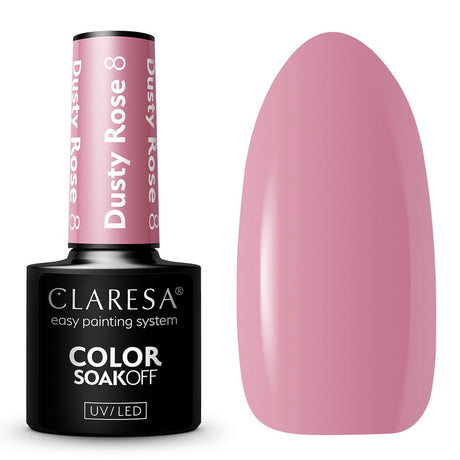 Claresa UV LED gel Polish 5ml Dusty Rose 8