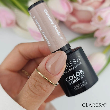 Claresa uv led gellak 5ml nude glow - gummy nude 4