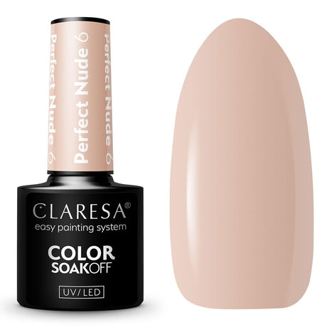 Claresa UV LED Glóthach Polainnis 5ml Perfect Nude 6