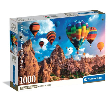Clementoni - dėlionė - 1000 vienetų - balionai Kapadokijoje - dėlionė suaugusiems - aukštos kokybės kolekcija