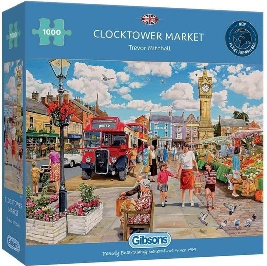 Gibsons Puzzel - Clocktower Maart - 1000 Stécker