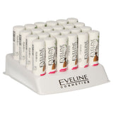 Eveline extra soft organic lip balm coconut display 24 pieces