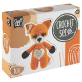 Creative craft group crochet kit fox - incl. needle and thread