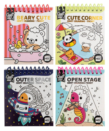 Craft id comfy colouring mini kleurboekje 10x10cm