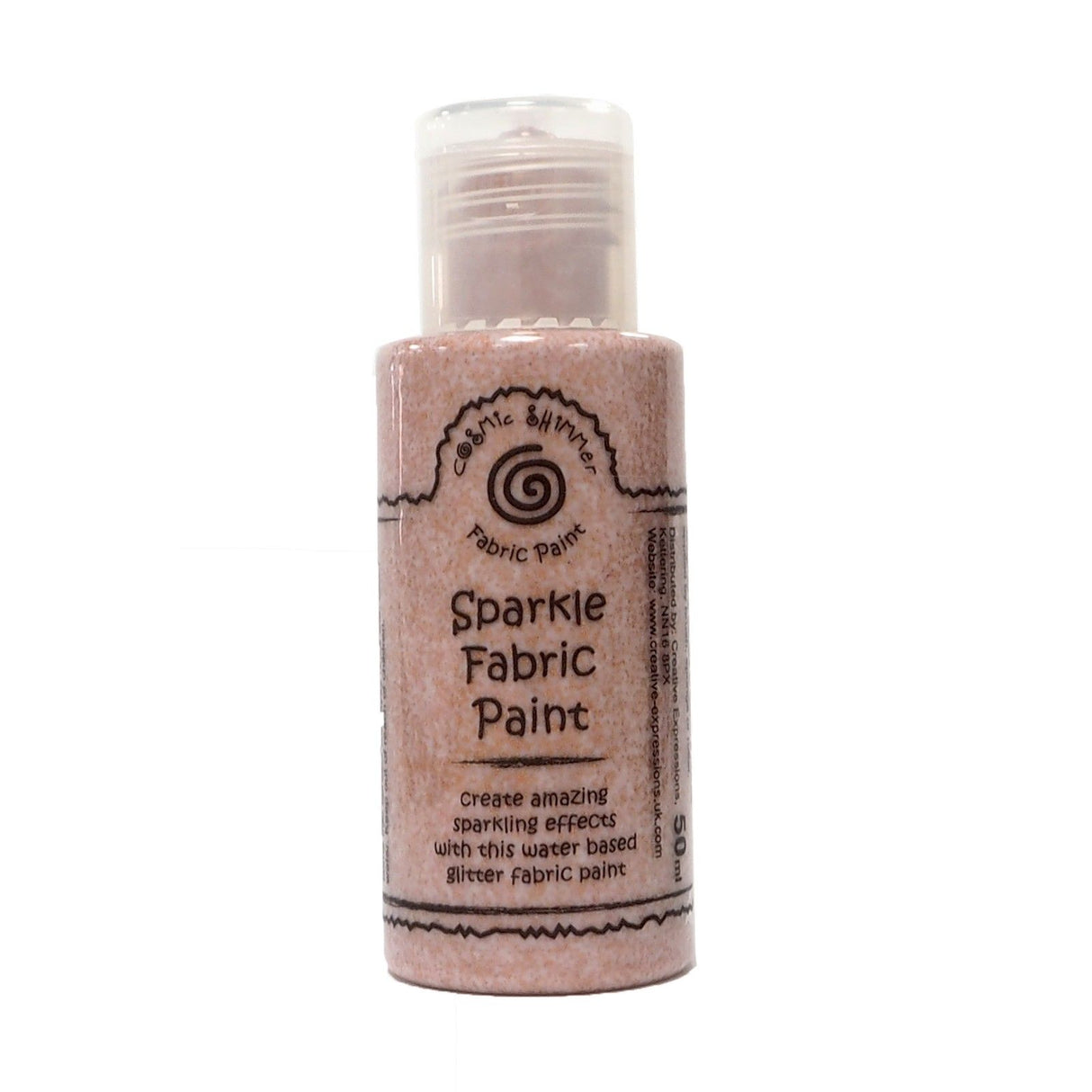 Cosmic shimmer • fabric paint sparkle copper chic 50ml