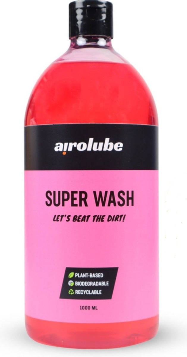 Airolube Superwash fiets-autoshampoo 1000 ml rood