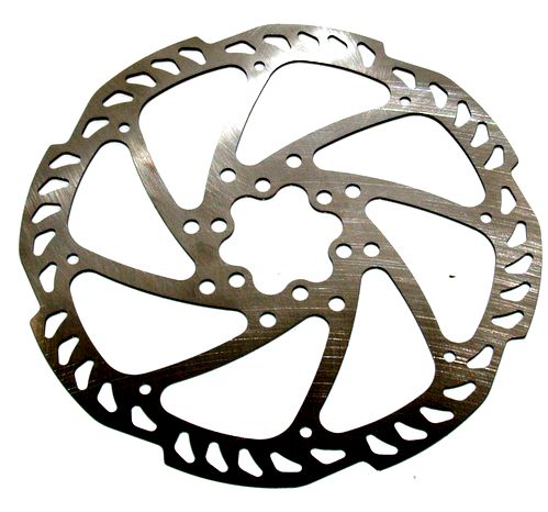 KT TR160-24 Brake Disc Rotor Ø160mm 6-punkts sølv