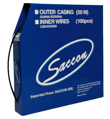 Saccon Box REM Buitenakbel Teflon 50 Meter Black 5m45005c