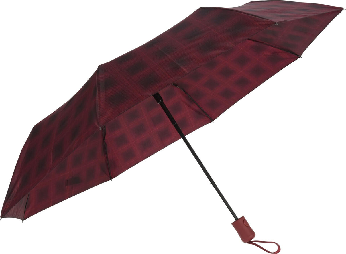 Folding umbrella checked 99x57cm