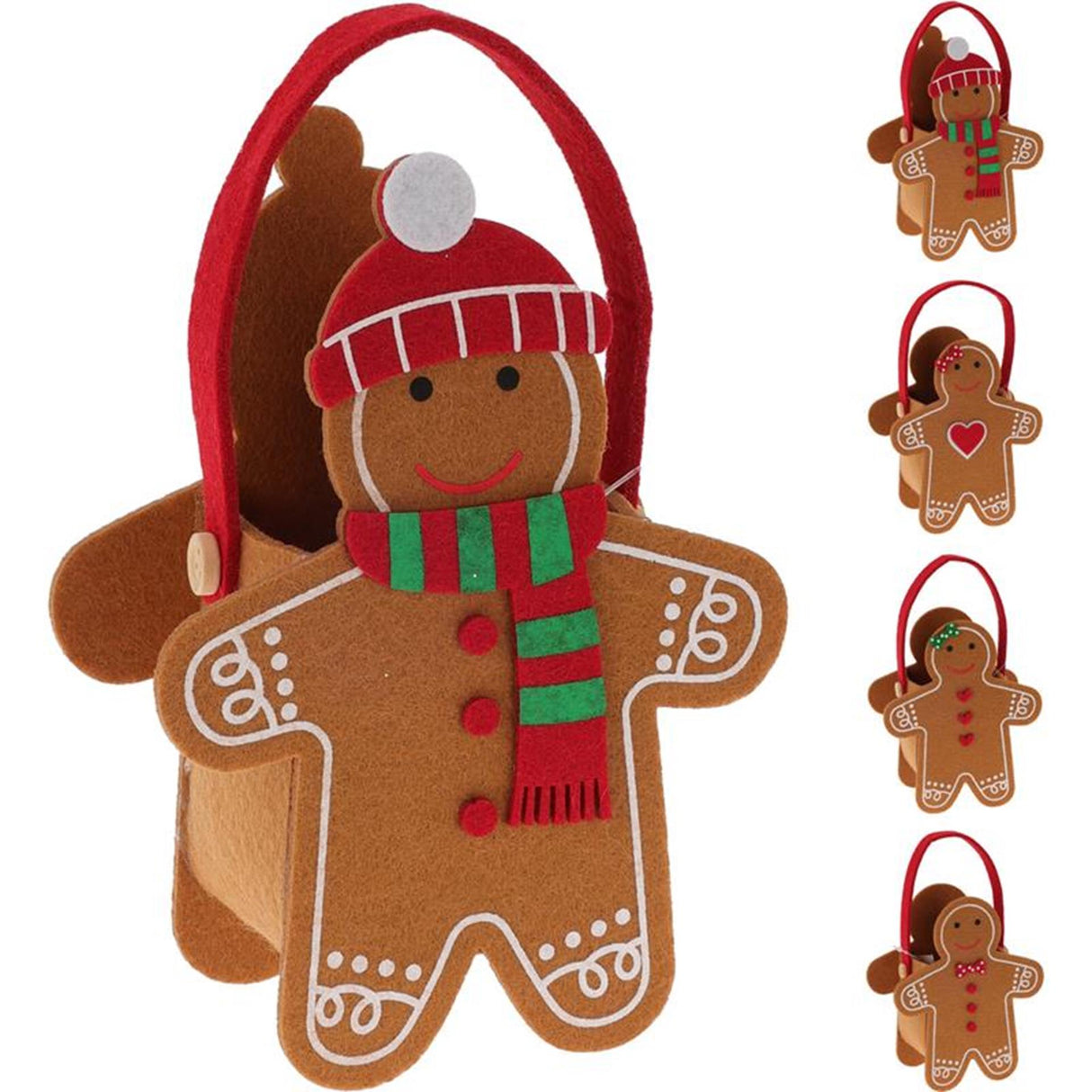 Hemstyling presentpåse filt pepparkakor 15cm