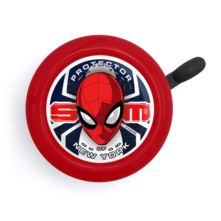 Spider-Man fietsbel 55 mm rood