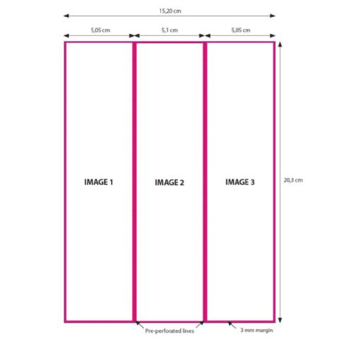 DNP papir 2 Roll � 200 St. 15x20 Perforirano na 5x20 in 10x20 cm za DS620