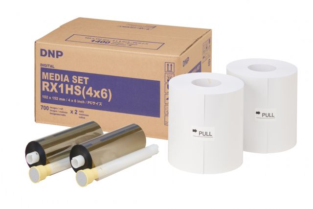 DNP paper DSRX1HS-4X6 2 Roll � 700 St. 10x15 for DS-RX1HS