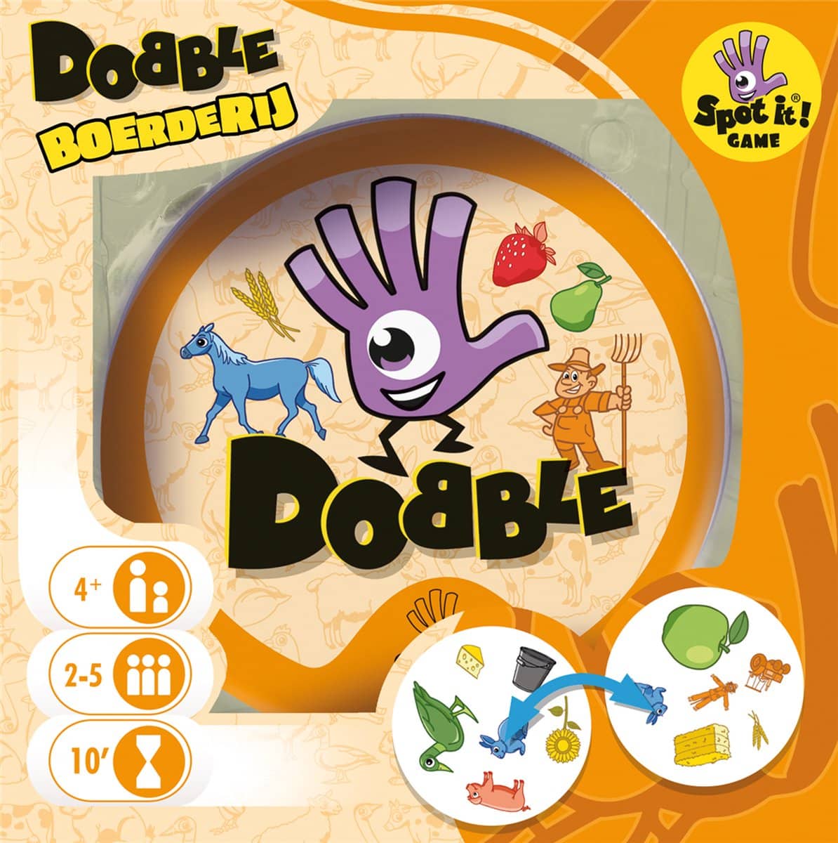 Jeu de cartes de ferme Asmodee Dobble