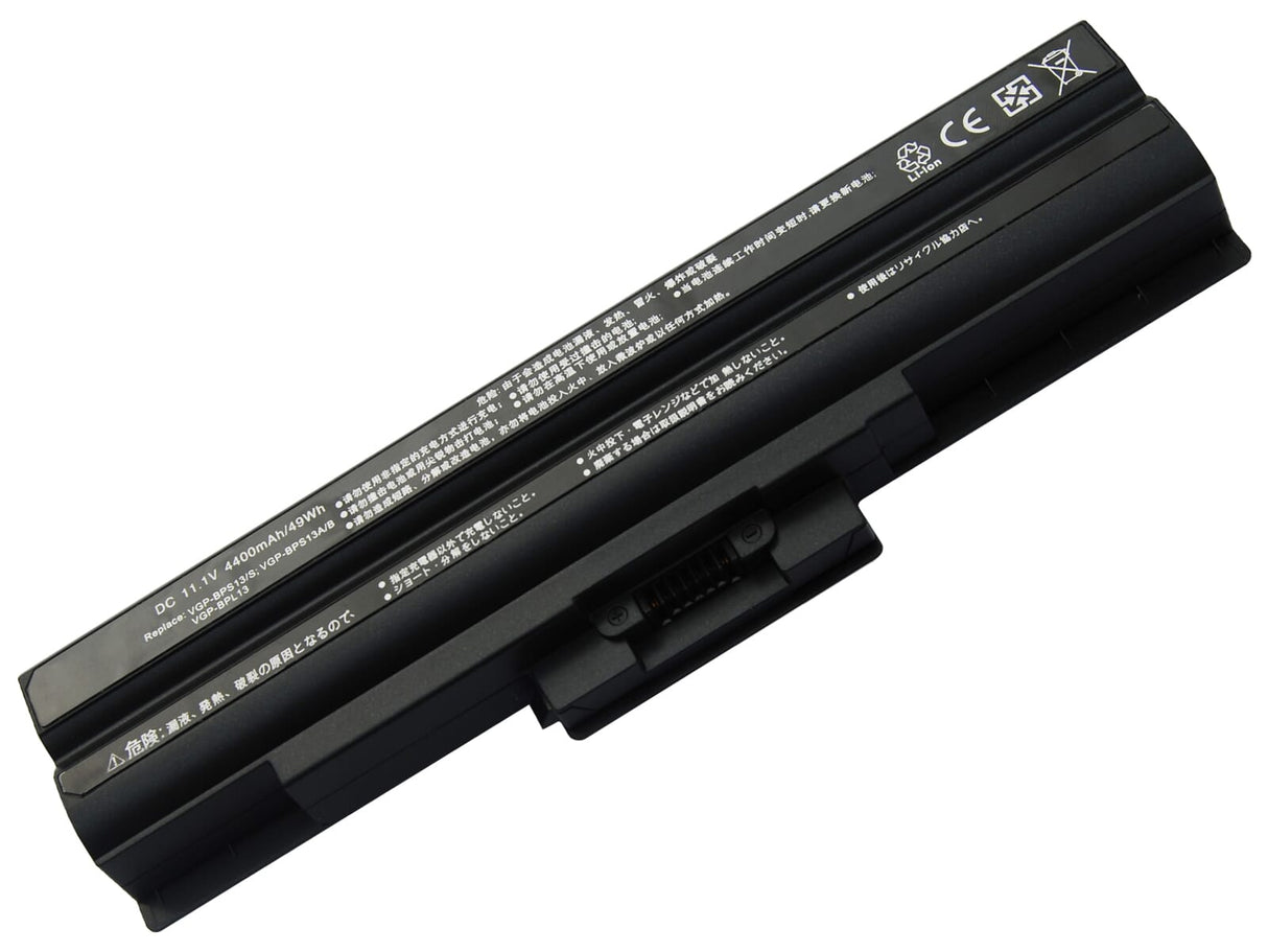 Blu-Basic Laptop Battery 4400mAh sort