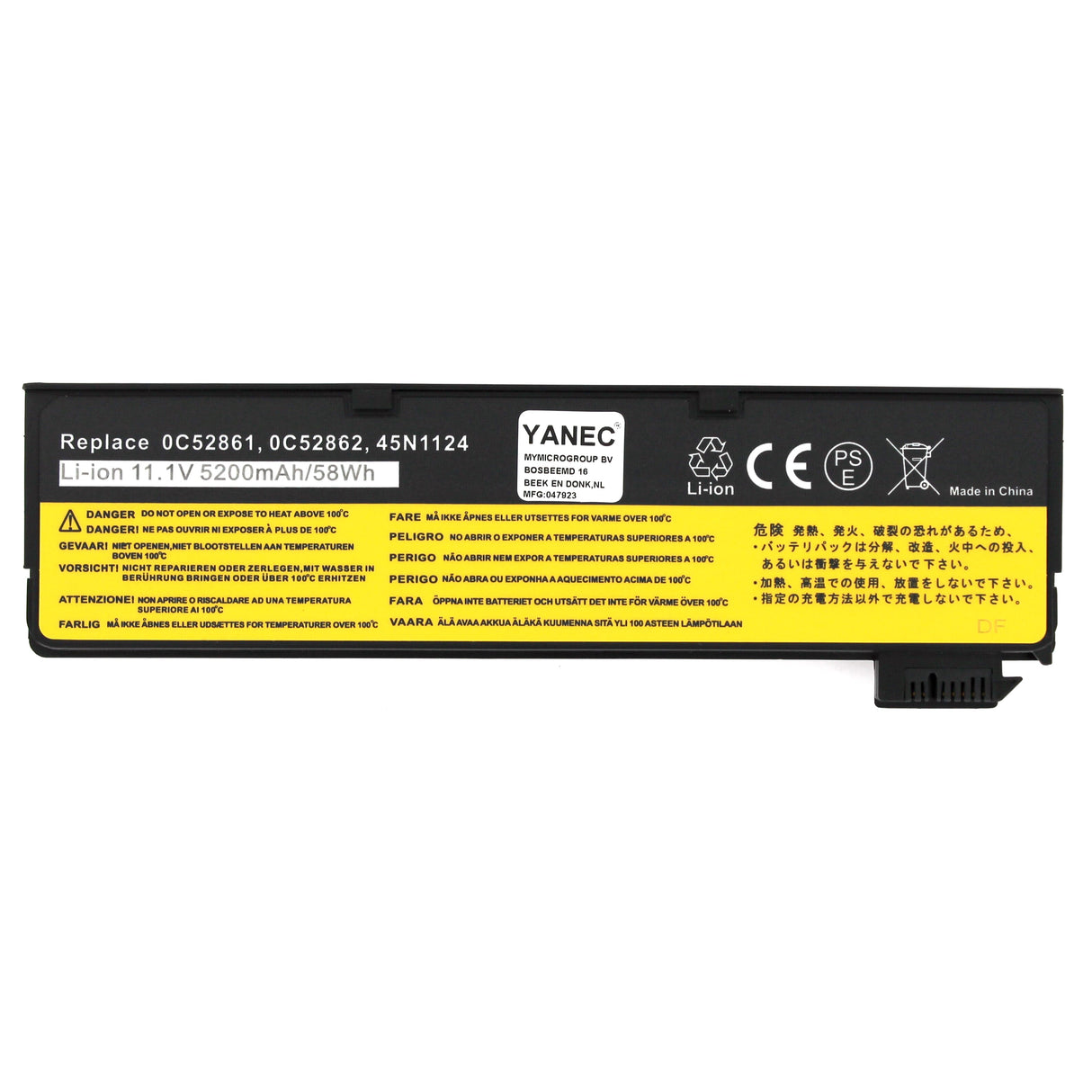 Batteria per laptop Yanec 5200Mah