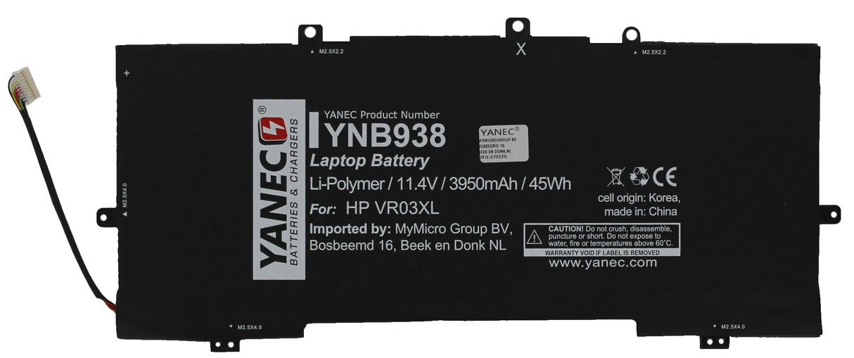 Batterie d'ordinateur portable Yanec 3900 mAh