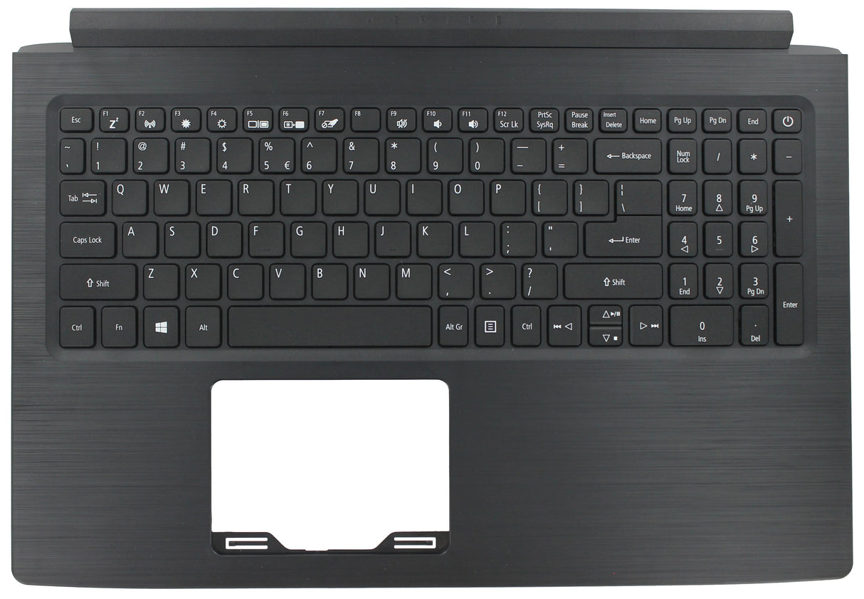 Acer bärbar dator tangentbord qwerty us + topp cover svart