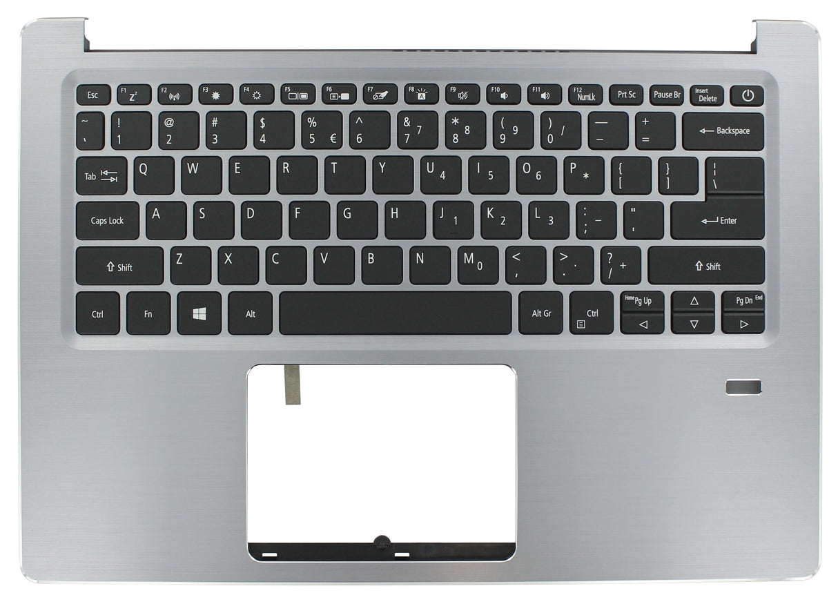 Acer Laptop Keyboard Qwerty US + Top Cover Silver