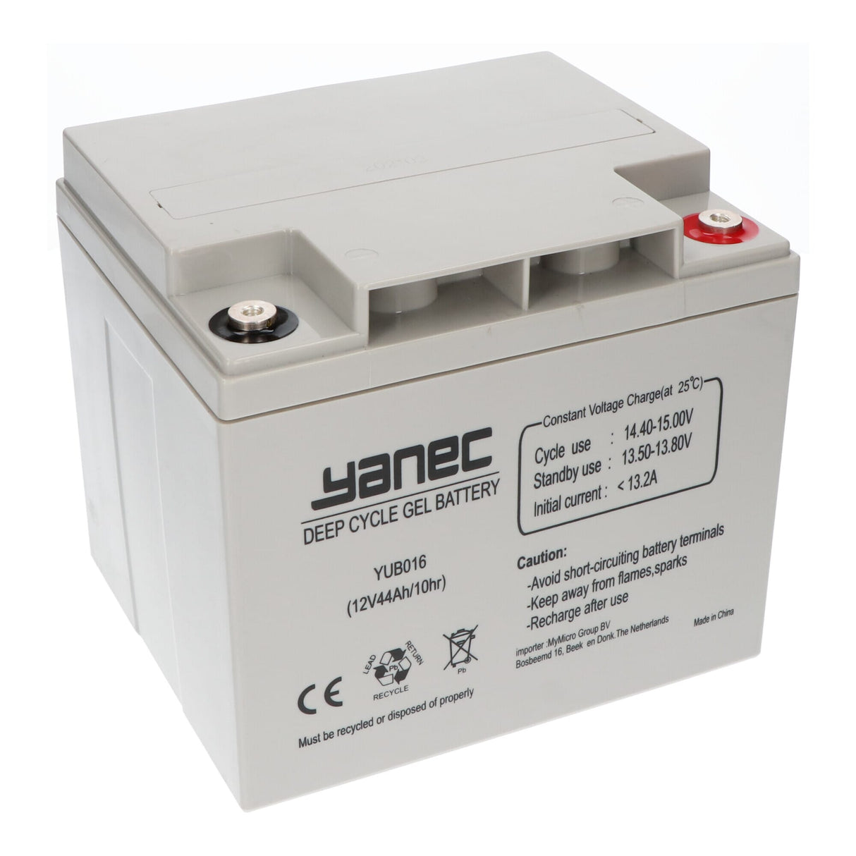 Yanec gel Batterie 12v 44ah