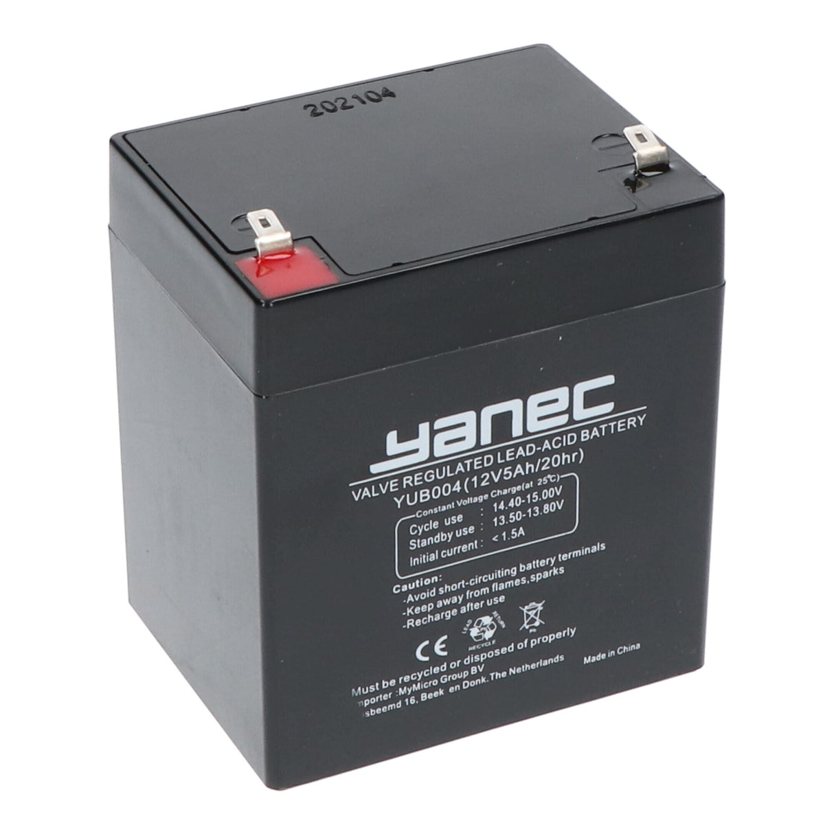 Batería de plomo Yanec 12V 5AH