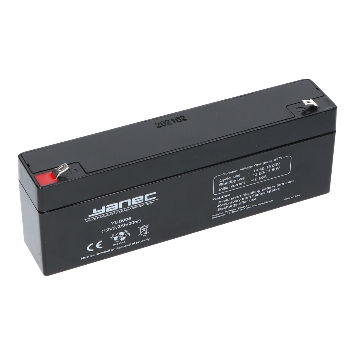 Yanec féiert Batterie 12v 2.2ah