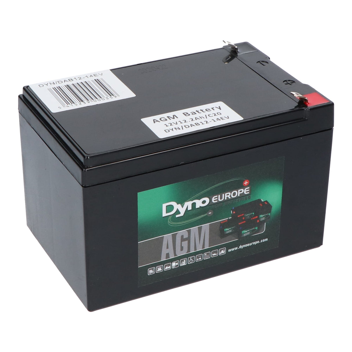 Dyno Europe Dyno AGM Battery 12V 16.4AH (cyklisk användning)