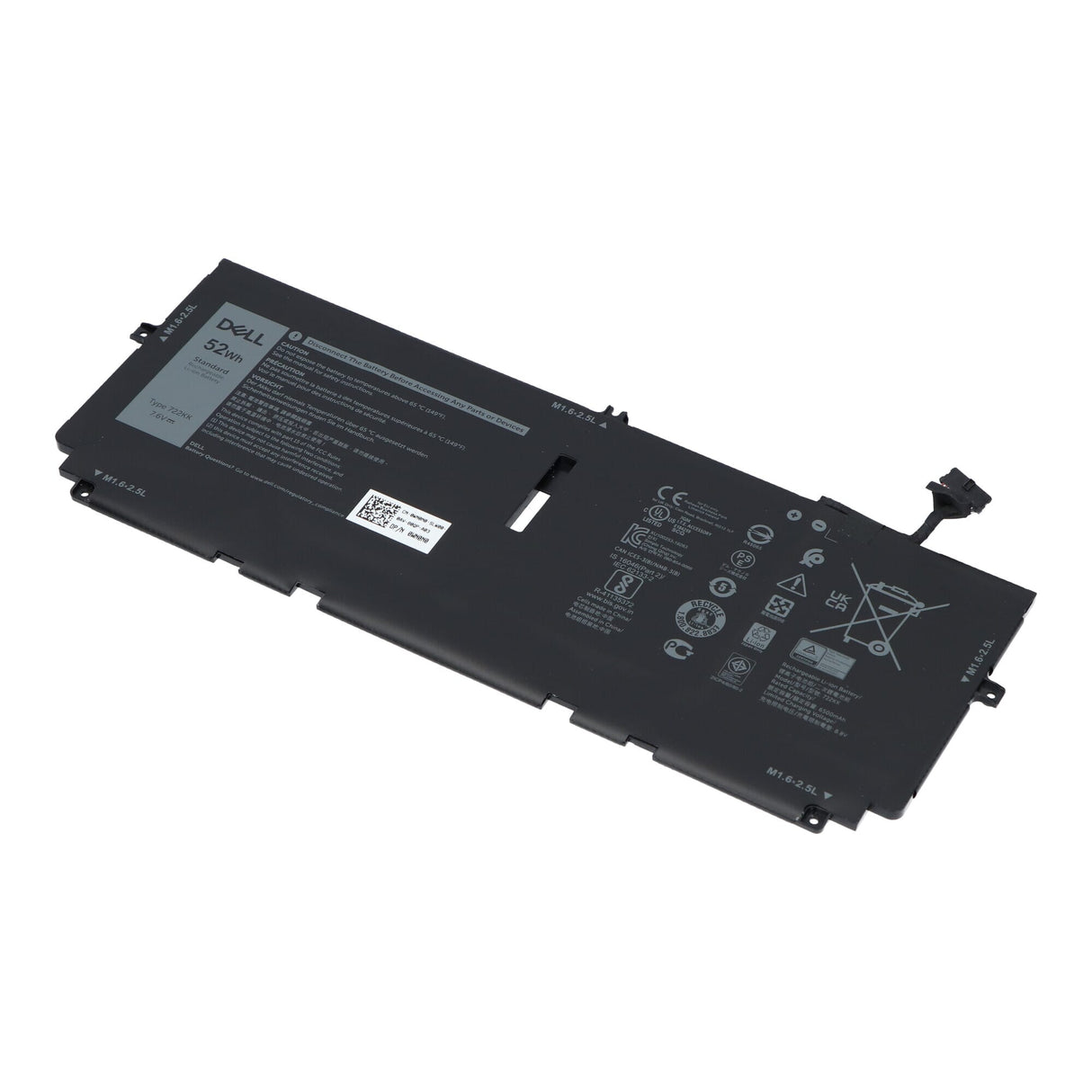 Dell bærbar batteri 6500 mAh