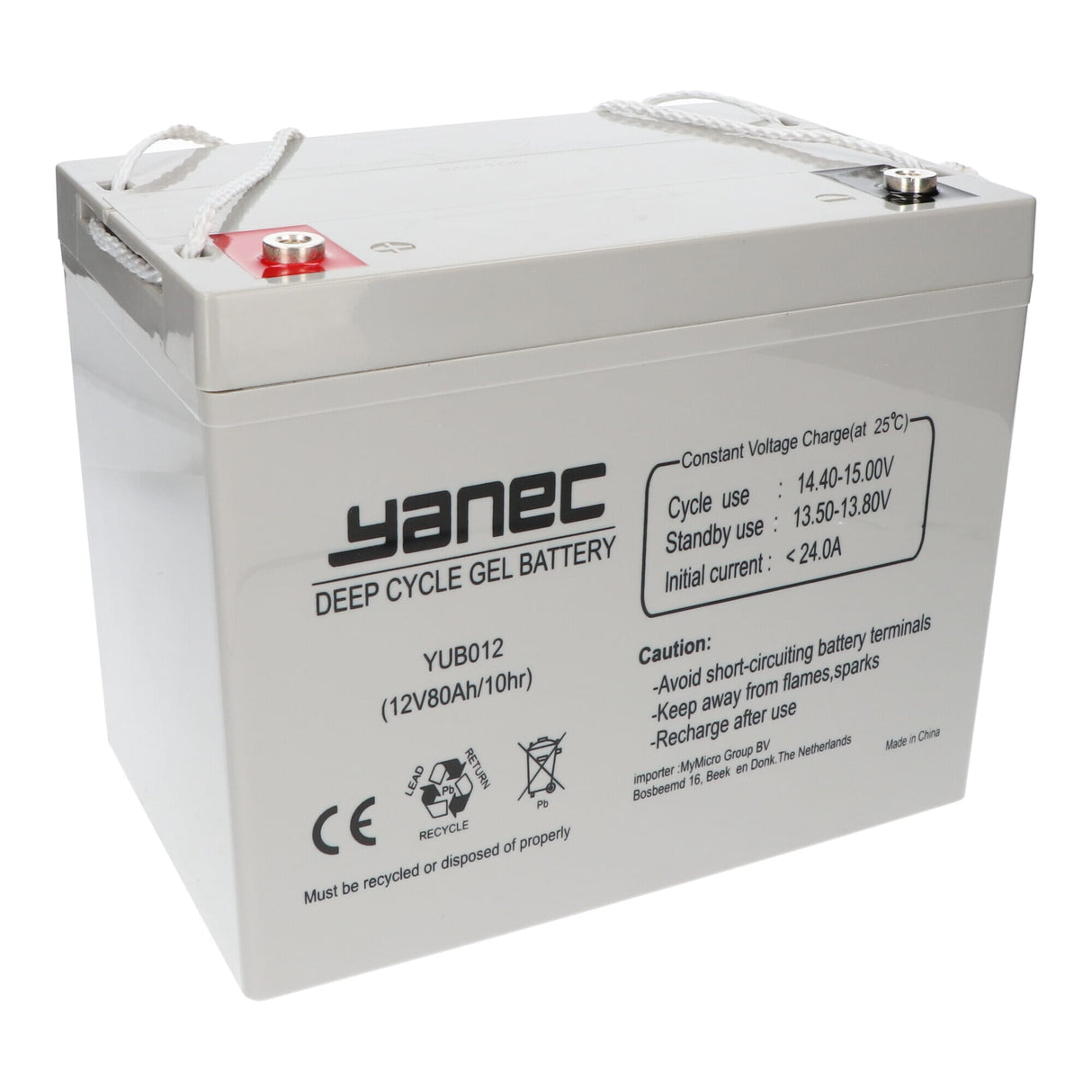 Batería de gel yanec 12V 80AH