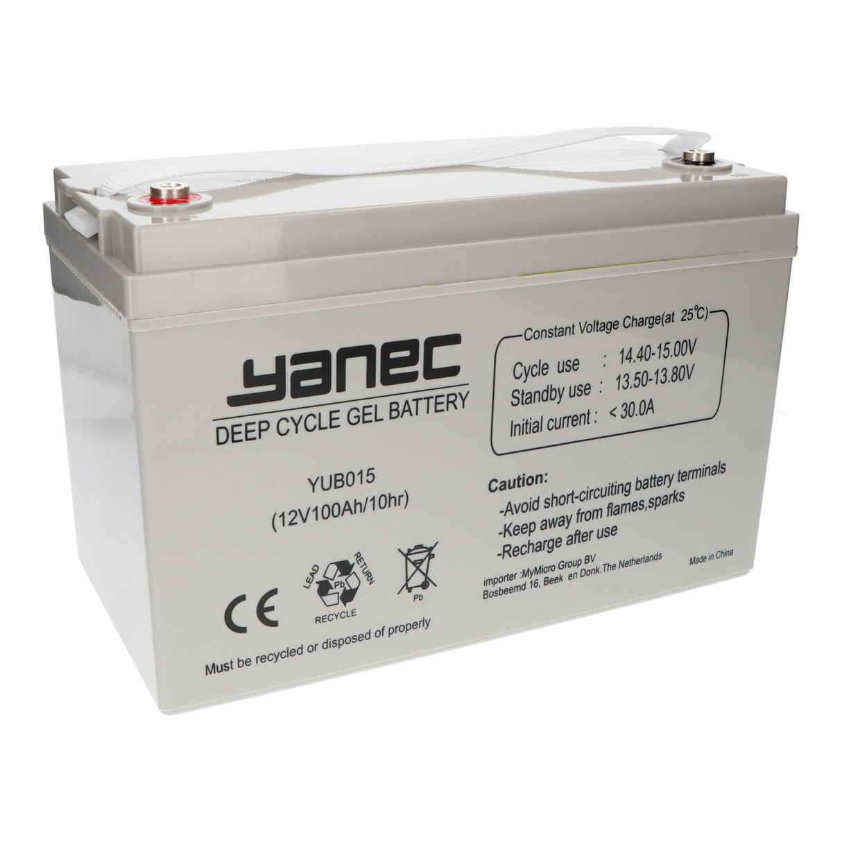 Yanec gel Batterie 12v 100ah