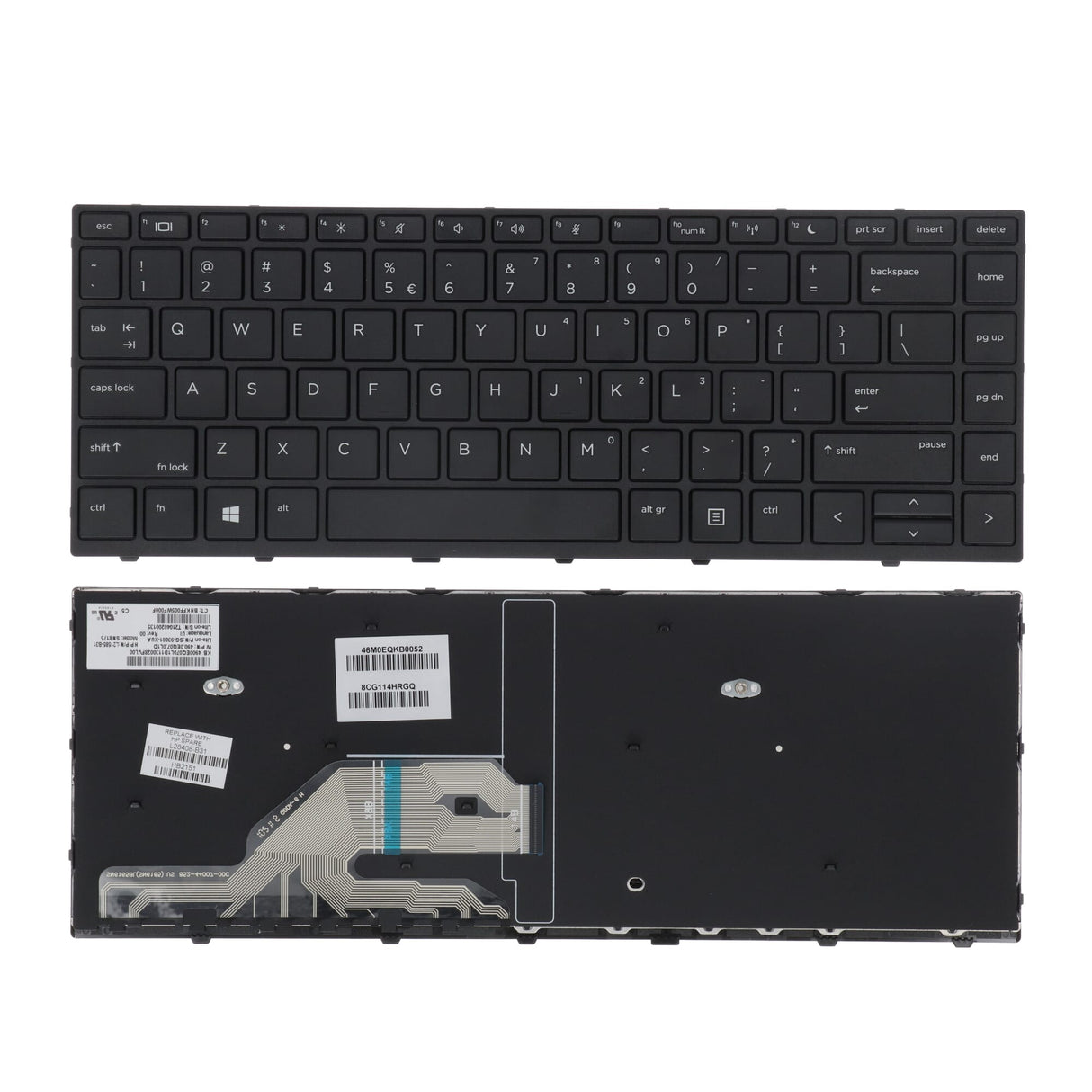 HP Laptop -tangentbord qwerty USA