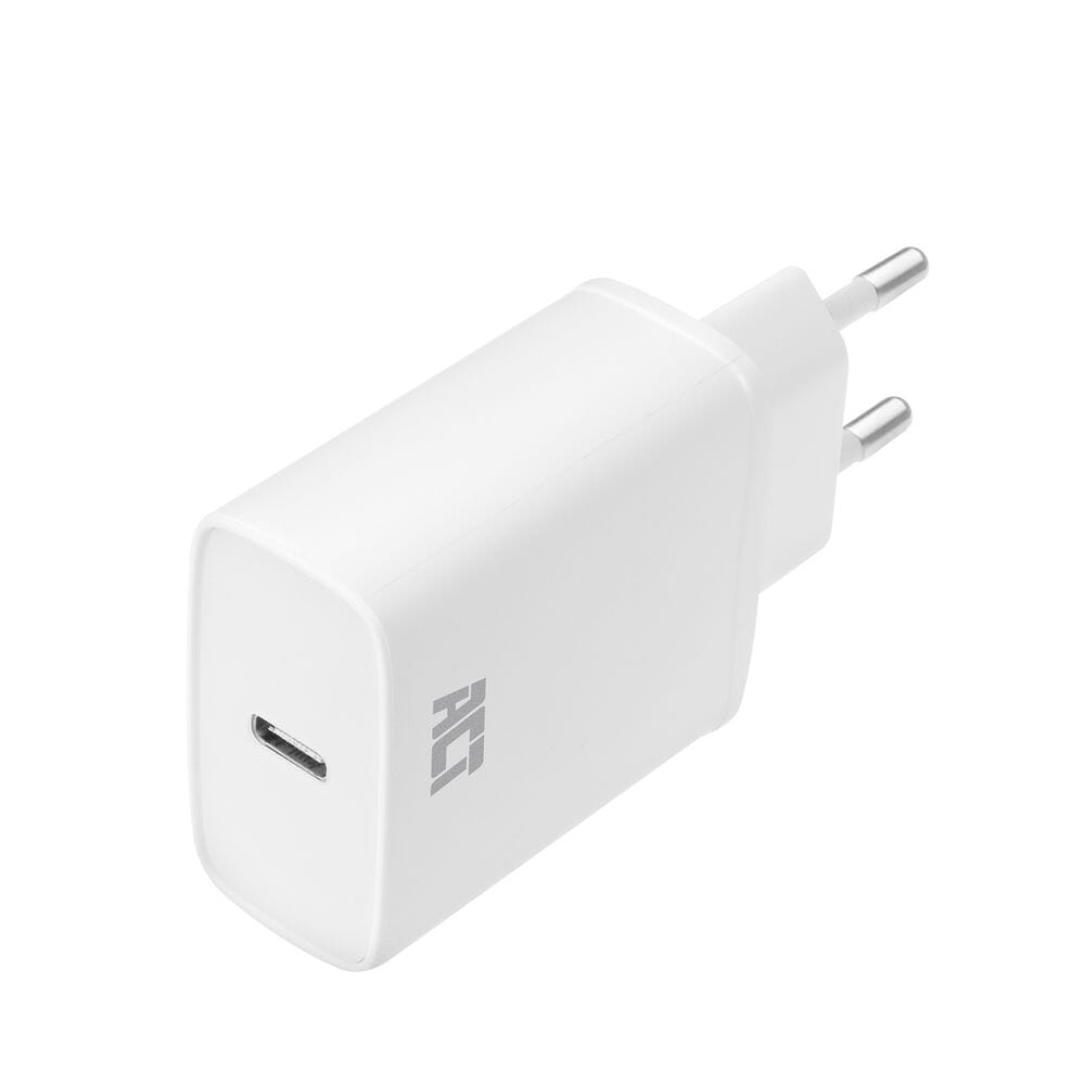 ACT USB-C Charger, 1 port, 20W, livraison, blanc