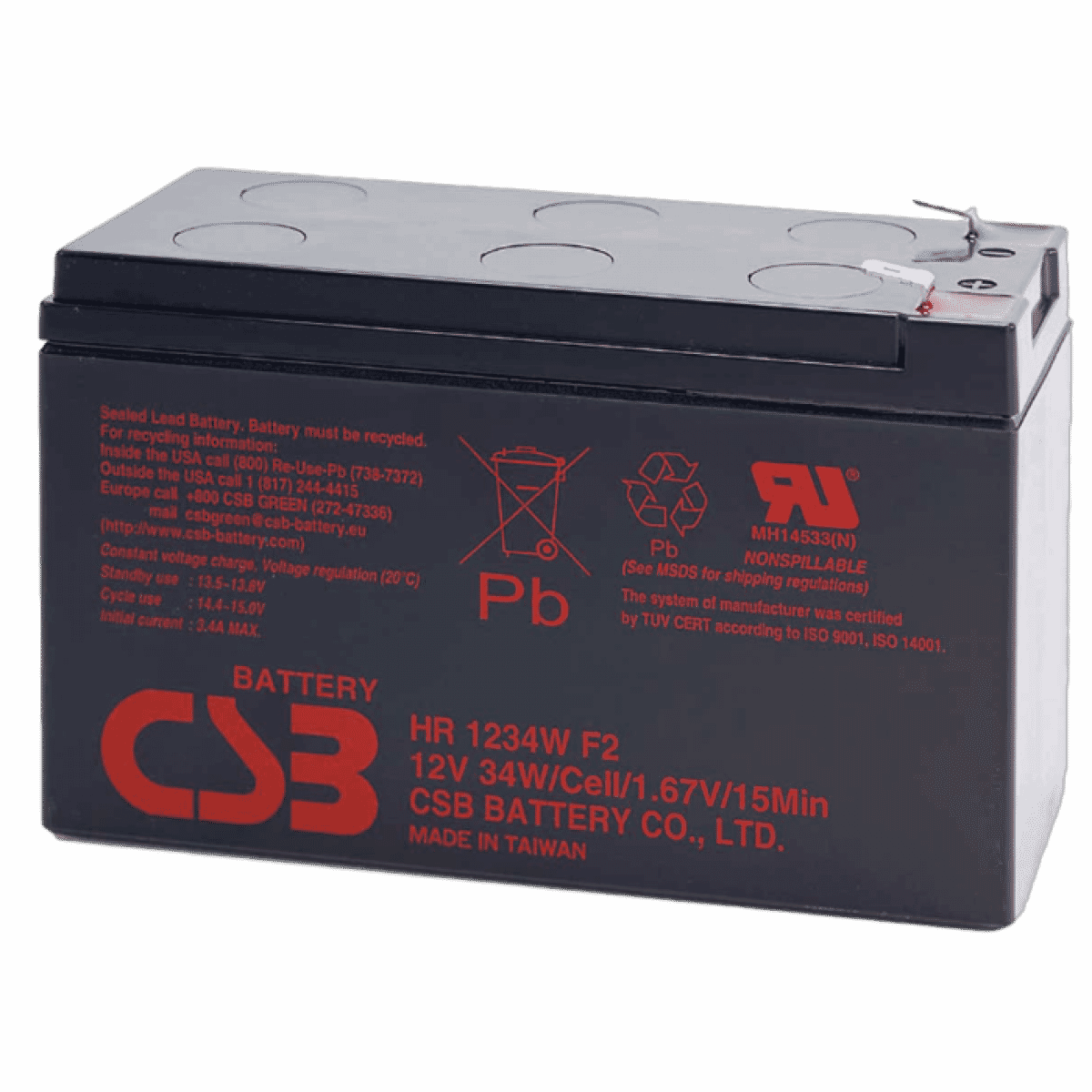 CSB Battery CSB UPS Battery replacement set RBC110