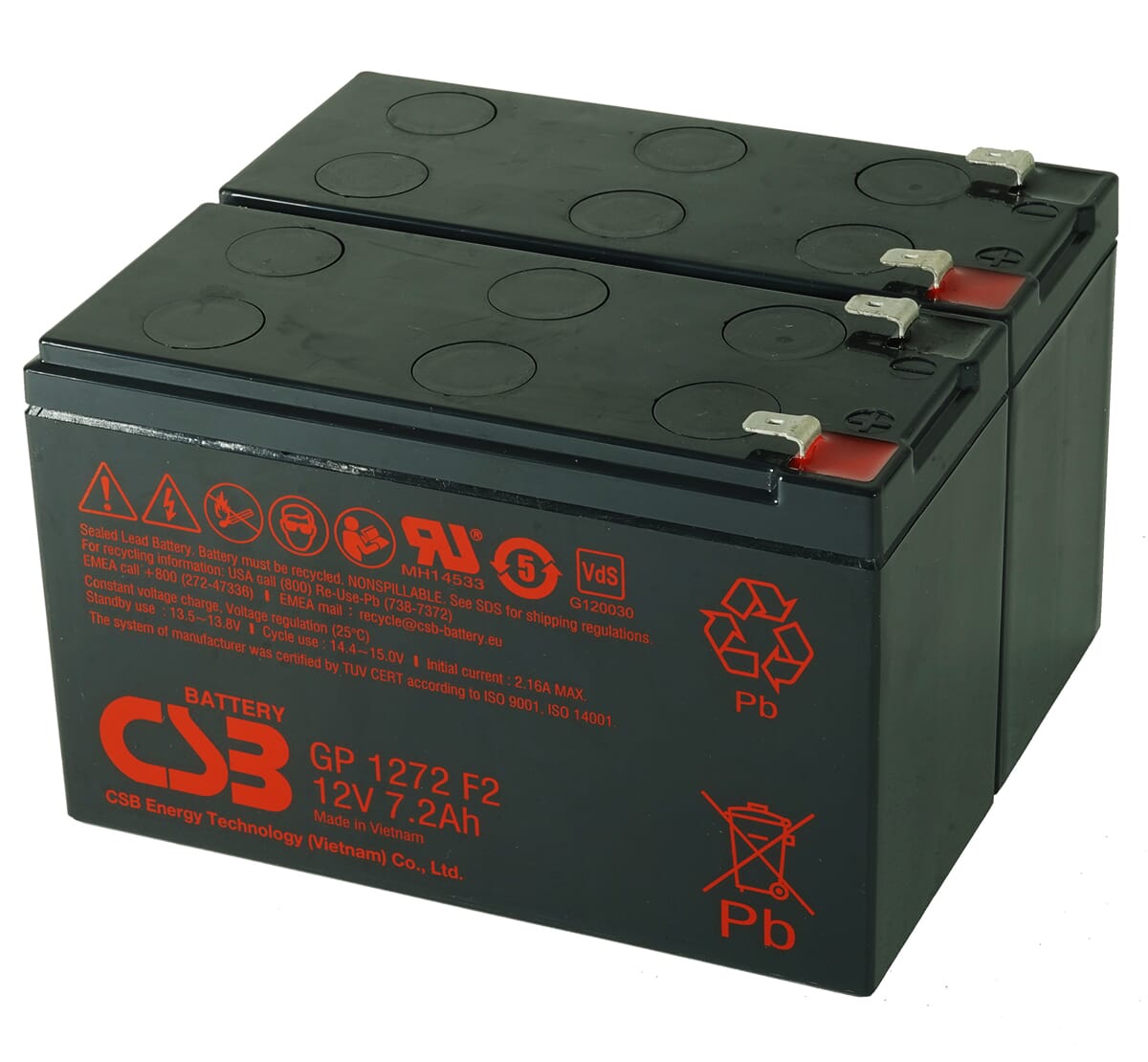 CSB -batteri CSB UPS Batteri erstatningssett RBC113