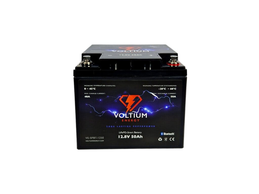 Voltium Energy Lifepo4 battery 12.8V 50Ah Bluetooth