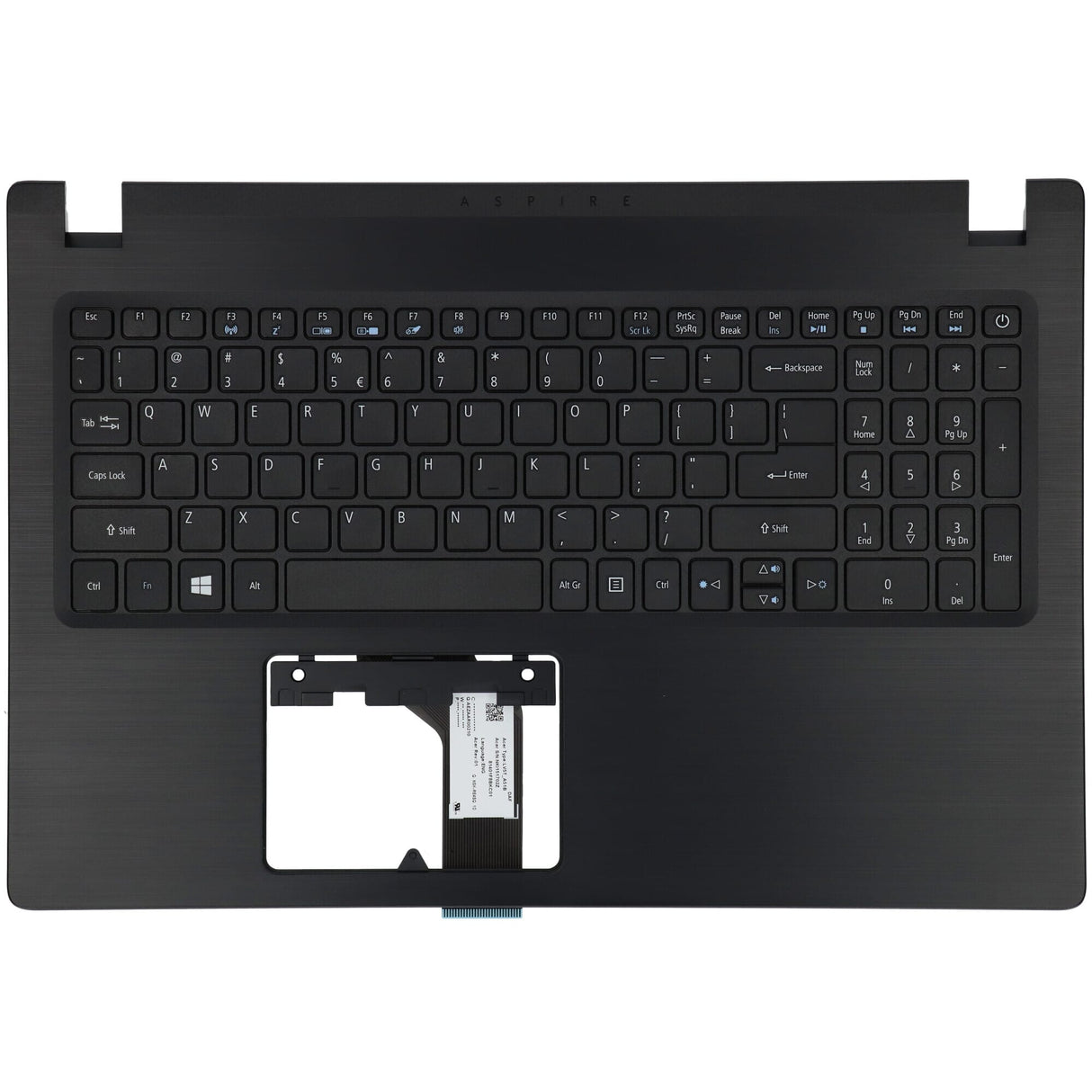 Tastiera per laptop Acer Qwerty US + Copertura superiore