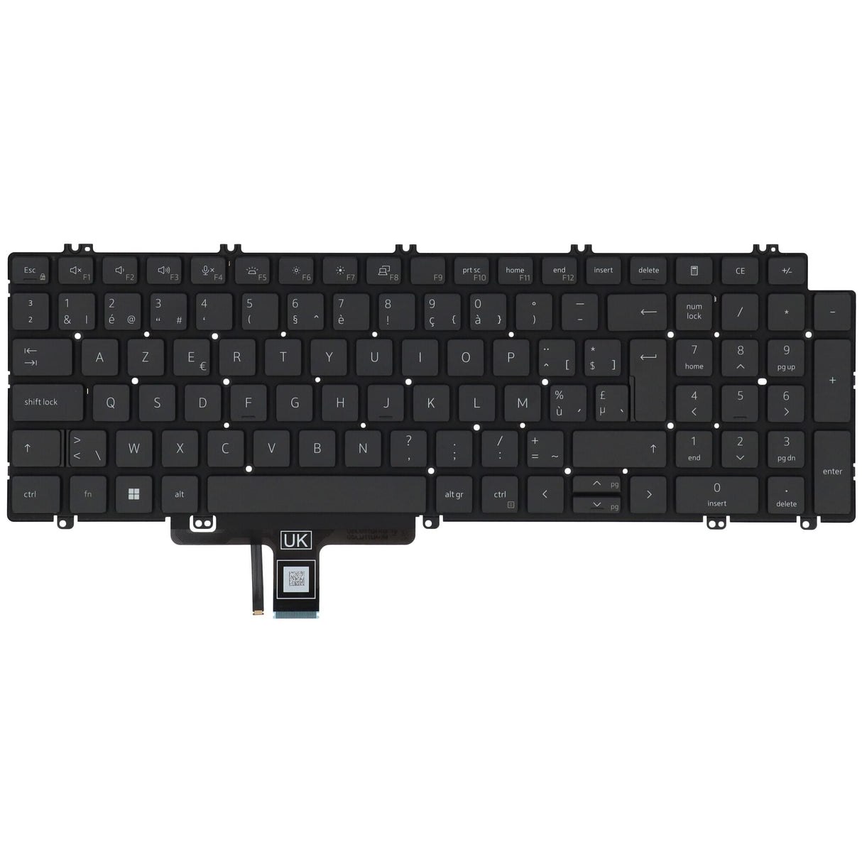 Dell laptop keyboard Azerty BE