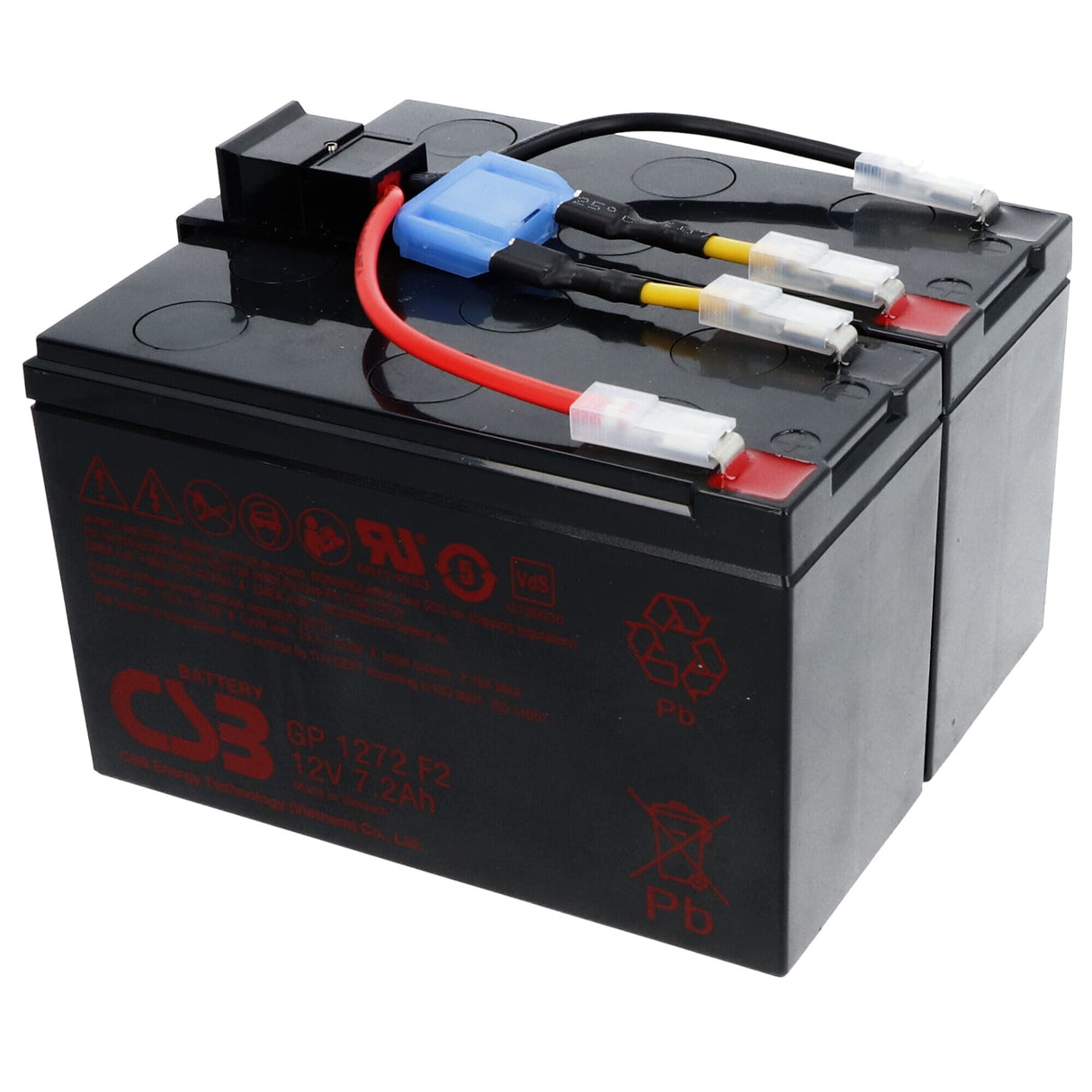 CSB Battery CSB UPS Battery Replacement set RBC48 (incl. Cables)