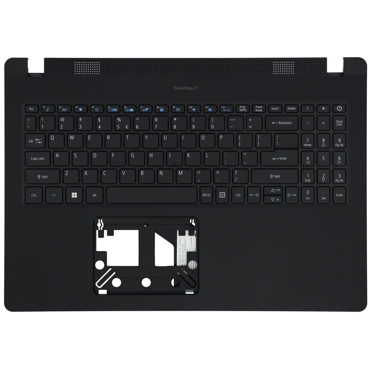 Tastiera per laptop Acer Qwerty US + Copertina superiore, BL nero