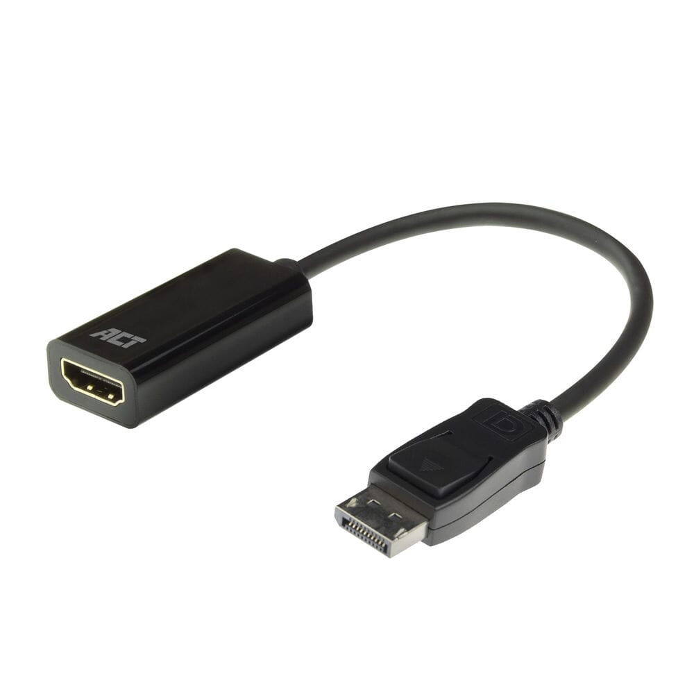 Act DisplayPort to HDMI Female Adapter, 4K, Zip Bag