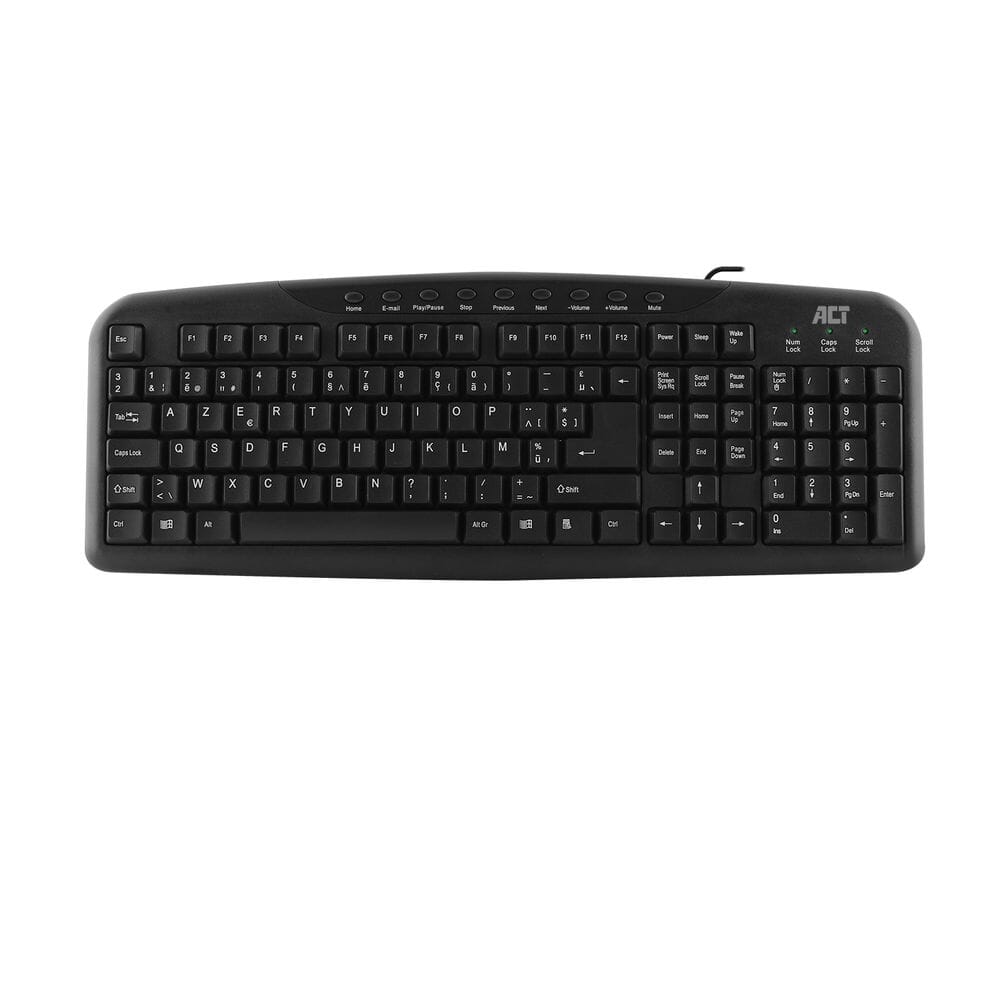 Act Keyboard USB, Azerty, sort