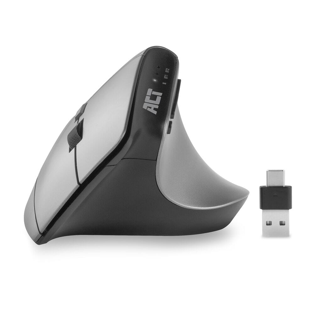 ACT Connectivity Connectivity Draadloze Ergonomische Muis met Bluetooth en USB-C