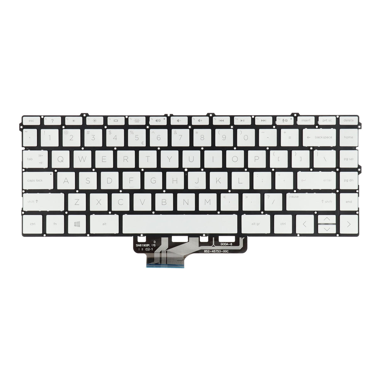 HP Laptop Keyboard Qwerty US, Backlit